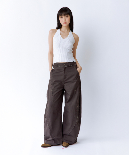 ROUGHNECK(ラフネック)の「デストロイドワイドパンツブラウン(その他パンツ・レディース・その他・MEDIUM/SMALL)」の14枚目の写真