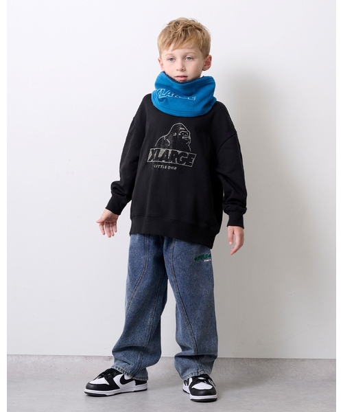 XLARGE KIDS(エクストララージキッズ)の「スヌード(ネックウォーマー/スヌード・キッズ・ブラック/ブルー・F)」の9枚目の写真