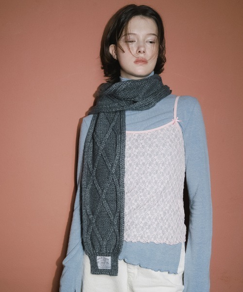 DIAMOND CABLE SCARF（マフラー）｜ROCKFISH WEATHERWEAR（ロック