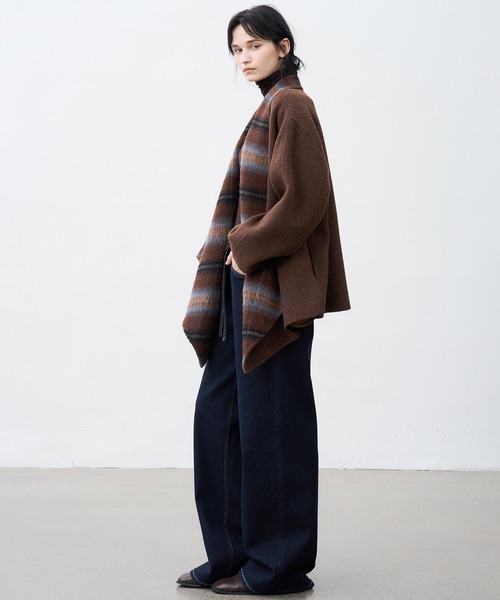 tageechita（タジチタ）の「【tageechita】ベルテッド ダブルフェイスウールコート（ピーコート・レディース・ブラウン・S/M）」の20枚目の写真