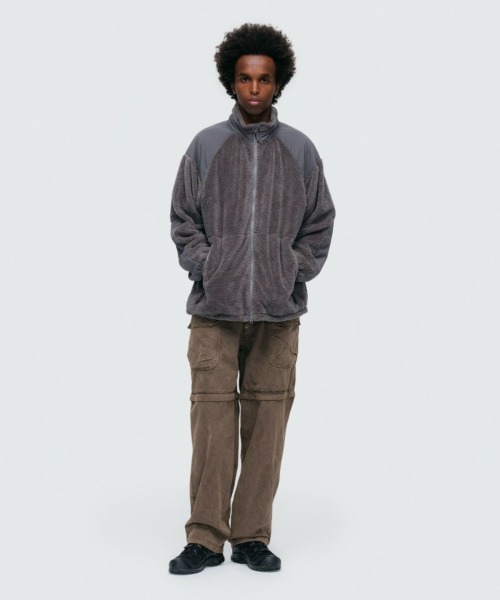 WILD THINGS（ワイルドシングス）の「WILD THINGS LEVEL3 SHAGGY JACKET（ワイルドシングス レベル3 シャギージャケット）（ブルゾン・メンズ・ブラック/グレー系・X-SMALL/SMALL/MEDIUM/LARGE/X-LARGE）」の2枚目の写真