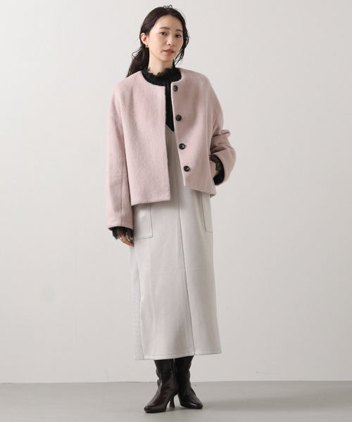 ＬＵシャギーショートコート新品タグ付き セール】LUシャギーショートコート（その他アウター）｜Gready