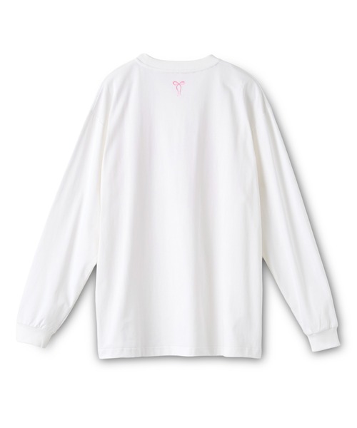 Cath Kidston(キャスキッドソン)の「ロングスリーブTシャツ Ribbon Floral(Tシャツ/カットソー・レディース・ホワイト/ブラウン/ピンク/ライトイエロー・FREE)」の9枚目の写真
