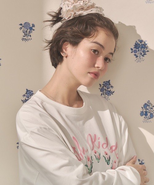Cath Kidston(キャスキッドソン)の「ロングスリーブTシャツ Ribbon Floral(Tシャツ/カットソー・レディース・ホワイト/ブラウン/ピンク/ライトイエロー・FREE)」の20枚目の写真