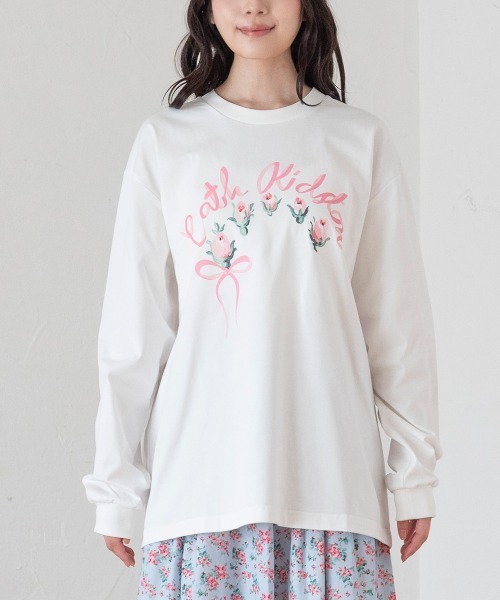 セール】ロングスリーブTシャツ Ribbon Floral（Tシャツ/カットソー