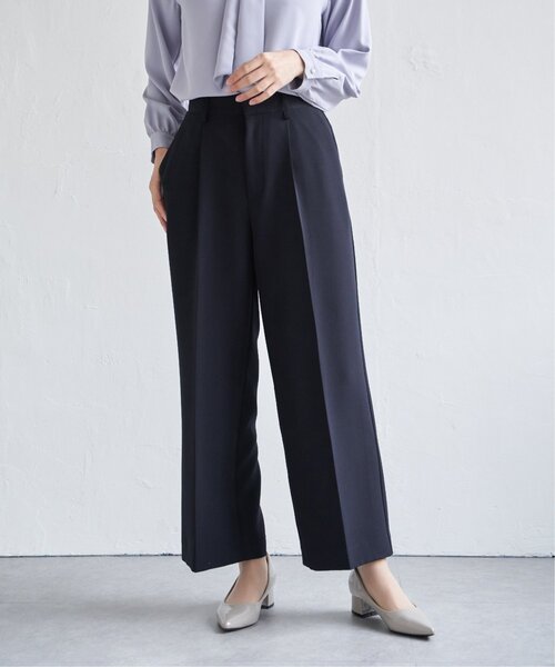 ikka(イッカ)の「【洗濯機で洗える/セットアップ対応】ウォッシャブルワイドパンツ(その他パンツ・レディース・ネイビー/ブラック・M/L/XL/S)」の11枚目の写真
