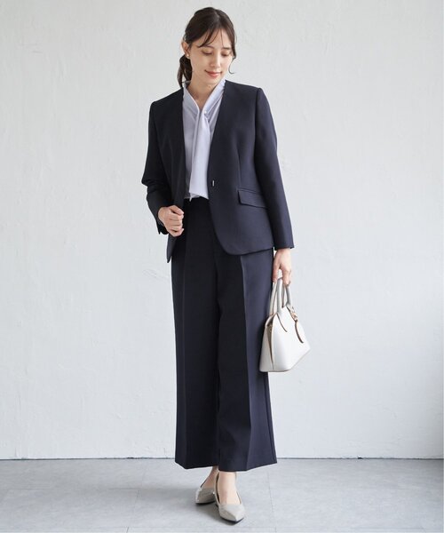 ikka(イッカ)の「【洗濯機で洗える/セットアップ対応】ウォッシャブルワイドパンツ(その他パンツ・レディース・ネイビー/ブラック・M/L/XL/S)」の18枚目の写真