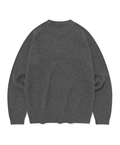 COVERNAT(カバーナット)の「ミドルCロゴクルーネックニットメランジグレー(ニット/セーター・レディース・その他・XX-LARGE/X-SMALL/SMALL/MEDIUM/LARGE/X-LARGE)」の2枚目の写真