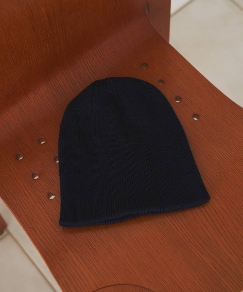 CANAL JEAN（キャナルジーン）の「anuke　Knit Beanie ニットビーニー/62611020（ニットキャップ/ビーニー・レディース・ネイビー/ピンク/チャコールグレー・ONE SIZE）」の3枚目の写真