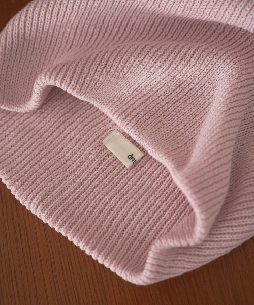 CANAL JEAN（キャナルジーン）の「anuke　Knit Beanie ニットビーニー/62611020（ニットキャップ/ビーニー・レディース・ネイビー/ピンク/チャコールグレー・ONE SIZE）」の4枚目の写真