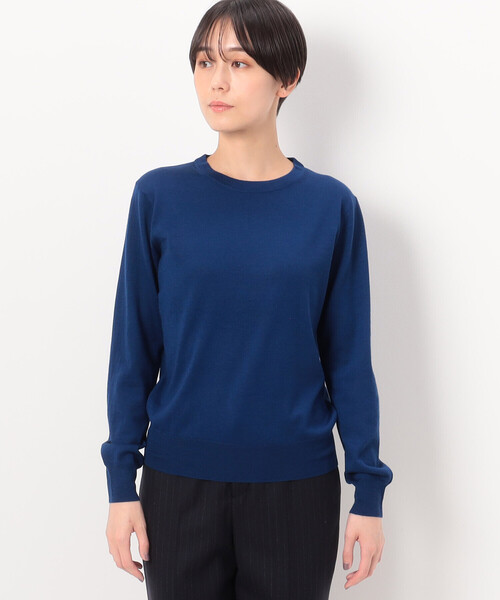 COMME CA（コムサ）の「〔 TALLサイズ 〕 【アンサンブル対応】ファインウールニット プルオーバー（ニット/セーター・レディース・ブラック/ベージュ・15号）」の10枚目の写真