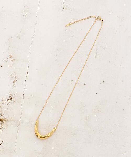 le.coeur blanc（ルクールブラン）の「O ステンレスモチーフネックレス（ネックレス・レディース・ゴールド・FREE）」の10枚目の写真