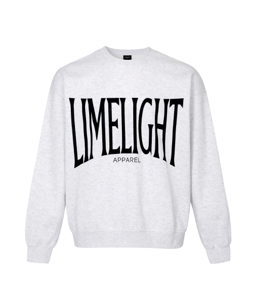 LIMELIGHT APPAREL(ライムライトアパレル)の「アパレルビッグロゴスウェットシャツオーバーサイズ(アッシュグレー/ブラック)(スウェット・メンズ・その他・LARGE)」の1枚目の写真