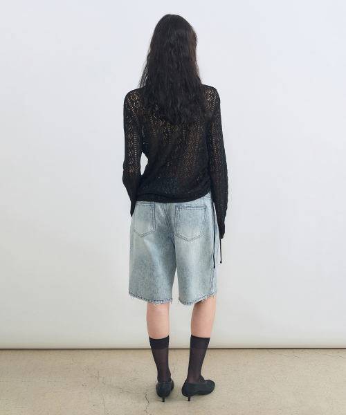 INSILENCE WOMEN(インサイレンスウーマン)の「ナチュラルストラップニット ブラック(ニット/セーター・レディース・その他・SMALL/MEDIUM)」の4枚目の写真