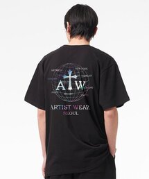 [ATW] ワールドスピードロゴ半袖Tシャツ_BK