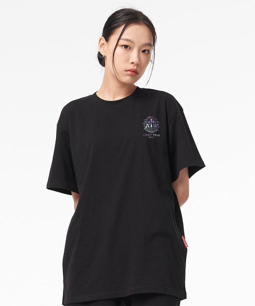 ARTISTWEAR（アーティストウェア）の「[ATW] ワールドスピードロゴ半袖Tシャツ_BK（Tシャツ/カットソー・レディース・その他・X-LARGE/XX-LARGE/XXXX-LARGE/LARGE/MEDIUM/SMALL）」の4枚目の写真
