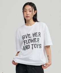 JUAN HOMME（ジュアンオム）の「フラワートイ ハーフスリーブ (ホワイト)（Tシャツ/カットソー）」
