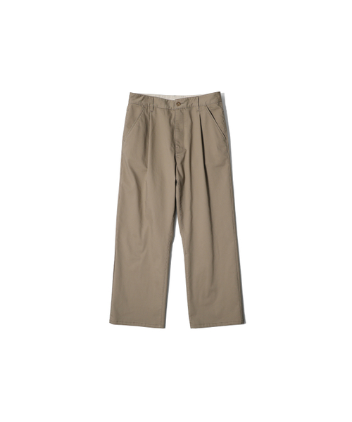 HORLISUN(ホーリーサン)の「Corrigin One Tuck Chino Pants Beige(その他パンツ・レディース・その他・SMALL/MEDIUM/LARGE)」の1枚目の写真
