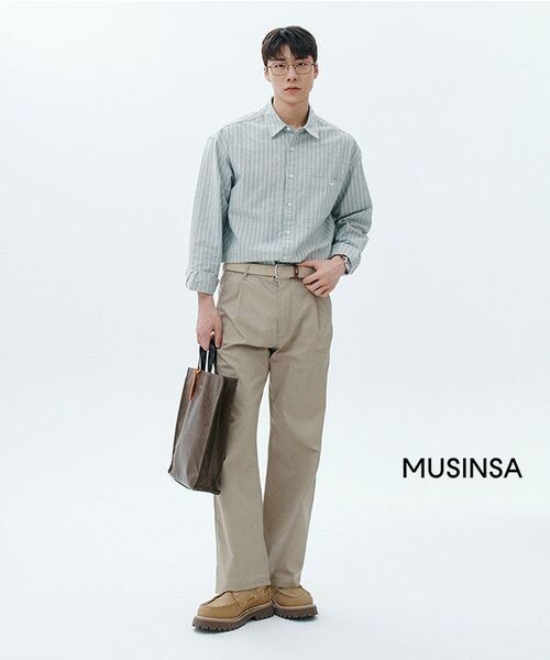 HORLISUN(ホーリーサン)の「Corrigin One Tuck Chino Pants Beige(その他パンツ・レディース・その他・SMALL/MEDIUM/LARGE)」の3枚目の写真