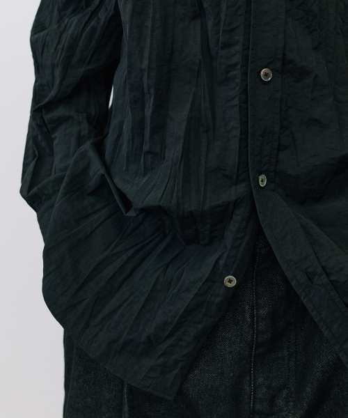ENDOOR(エンドア)の「Crease shirt (black)(シャツ/ブラウス・メンズ・その他・1/2)」の2枚目の写真