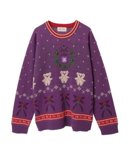 PINK HOUSE（ピンクハウス）の「地編み柄ニット（ニット/セーター