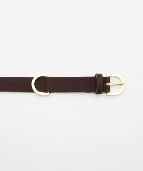 martinique(マルティニーク)の「【MAISON BOINET/メゾンボワネ】ヌバックベルト(ベルト・レディース・ブラウン・75)」の2枚目の写真