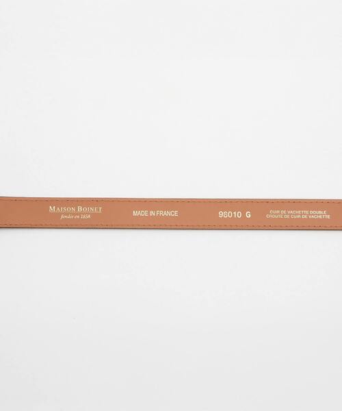 martinique(マルティニーク)の「【MAISON BOINET/メゾンボワネ】ヌバックベルト(ベルト・レディース・ブラウン・75)」の3枚目の写真