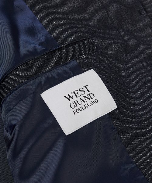 WEST GRAND BOULEVARD(ウエストグランドブルバード)の「ヒドゥンボタンソフトコットントラッカージャケットインディゴデニム(デニムジャケット・メンズ・その他・MEDIUM/LARGE/X-LARGE)」の6枚目の写真