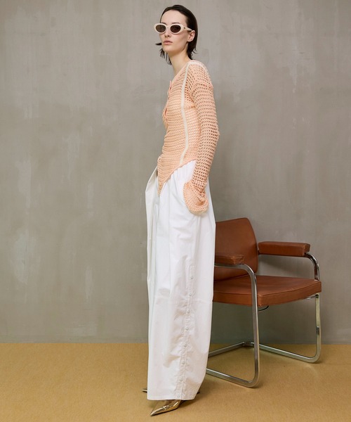 MAISON SPECIAL（メゾンスペシャル）の「Crochet-Like Bodysuit/クロシェライクボディスーツ（その他トップス・レディース・ブルー/ピンクベージュ/ブラック・FREE）」の9枚目の写真