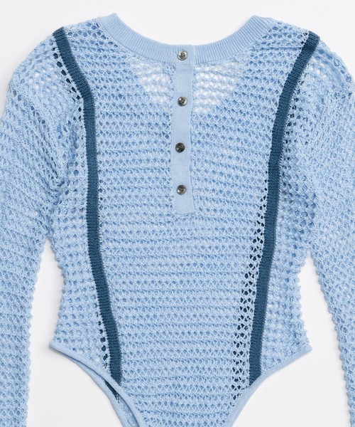 MAISON SPECIAL（メゾンスペシャル）の「Crochet-Like Bodysuit/クロシェライクボディスーツ（その他トップス・レディース・ブルー/ピンクベージュ/ブラック・FREE）」の13枚目の写真