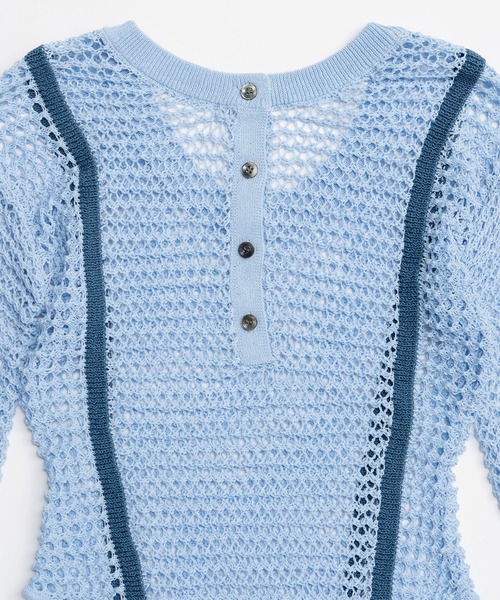 MAISON SPECIAL（メゾンスペシャル）の「Crochet-Like Bodysuit/クロシェライクボディスーツ（その他トップス・レディース・ブルー/ピンクベージュ/ブラック・FREE）」の15枚目の写真