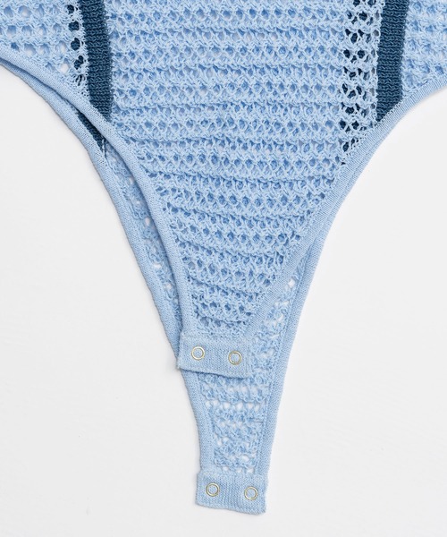 MAISON SPECIAL（メゾンスペシャル）の「Crochet-Like Bodysuit/クロシェライクボディスーツ（その他トップス・レディース・ブルー/ピンクベージュ/ブラック・FREE）」の16枚目の写真