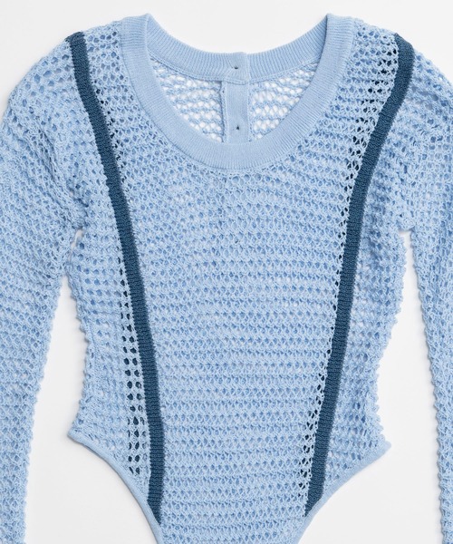 MAISON SPECIAL（メゾンスペシャル）の「Crochet-Like Bodysuit/クロシェライクボディスーツ（その他トップス・レディース・ブルー/ピンクベージュ/ブラック・FREE）」の18枚目の写真