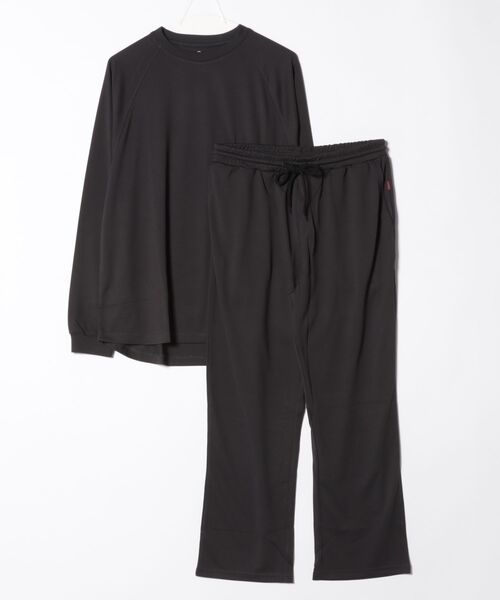 TETERA(テテラ)の「【RS】【TETERA/テテラ】TSUKI+ SET UP/ ツキプラスセットアップ(Tシャツ/カットソー・レディース・グレイッシュベージュ/ブラック・MEDIUM/X-LARGE/LARGE)」の1枚目の写真