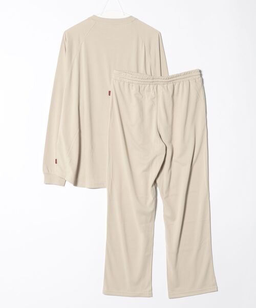 TETERA(テテラ)の「【RS】【TETERA/テテラ】TSUKI+ SET UP/ ツキプラスセットアップ(Tシャツ/カットソー・レディース・グレイッシュベージュ/ブラック・MEDIUM/X-LARGE/LARGE)」の3枚目の写真