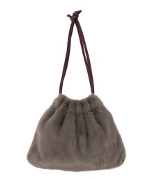 andme（アンドミー）の「2wayファー巾着バッグ（ショルダーバッグ）」