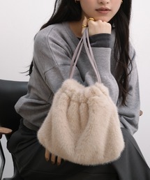 2wayファー巾着バッグ
