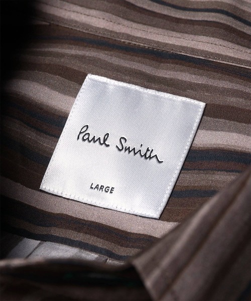 Paul Smith（ポールスミス）の「"Painted Signature Stripe" シャツ / 163308 598Z（シャツ/ブラウス・メンズ・マスタード/ダークブラウン・XX-LARGE/X-LARGE/LARGE/MEDIUM/SMALL）」の8枚目の写真