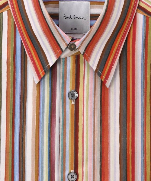 Paul Smith（ポールスミス）の「"Painted Signature Stripe" シャツ / 163308 598Z（シャツ/ブラウス・メンズ・マスタード/ダークブラウン・XX-LARGE/X-LARGE/LARGE/MEDIUM/SMALL）」の10枚目の写真