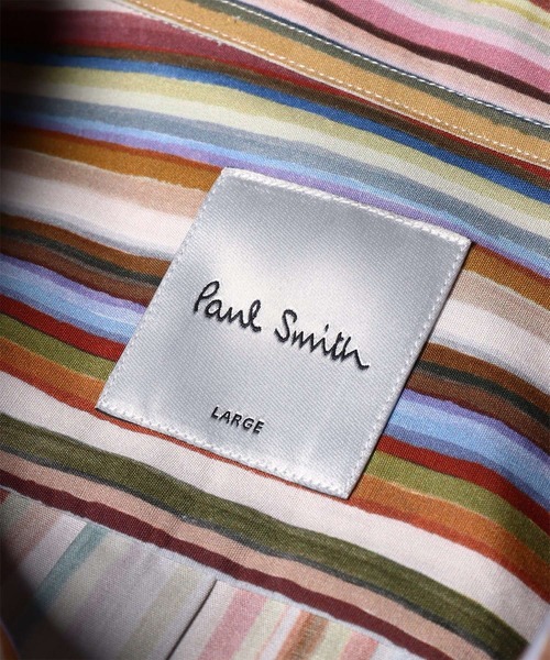 Paul Smith（ポールスミス）の「"Painted Signature Stripe" シャツ / 163308 598Z（シャツ/ブラウス・メンズ・マスタード/ダークブラウン・XX-LARGE/X-LARGE/LARGE/MEDIUM/SMALL）」の4枚目の写真