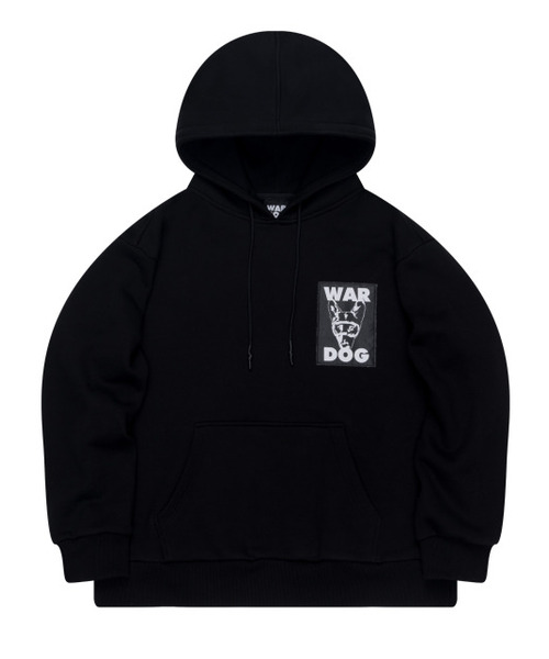 WARDOG(ワドッグ)の「ロゴパッチフードパーカー ブラック(パーカー・レディース・その他・MEDIUM/X-LARGE)」の1枚目の写真