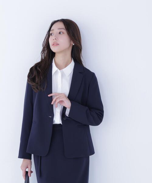 N. Natural Beauty Basic テーラードジャケット ネイビー 中古・古着通販】NATURAL BEAUTY BASIC (ナチュラルビューティー