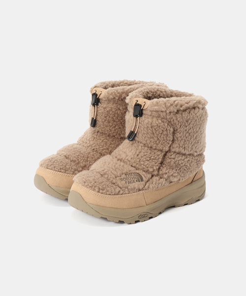 THE NORTH FACE(ザノースフェイス)の「THE NORTH FACE ヌプシブーティーショートフリース(ブーツ・レディース・ベージュ/チャコールグレー・24cm/23cm/25cm)」の2枚目の写真