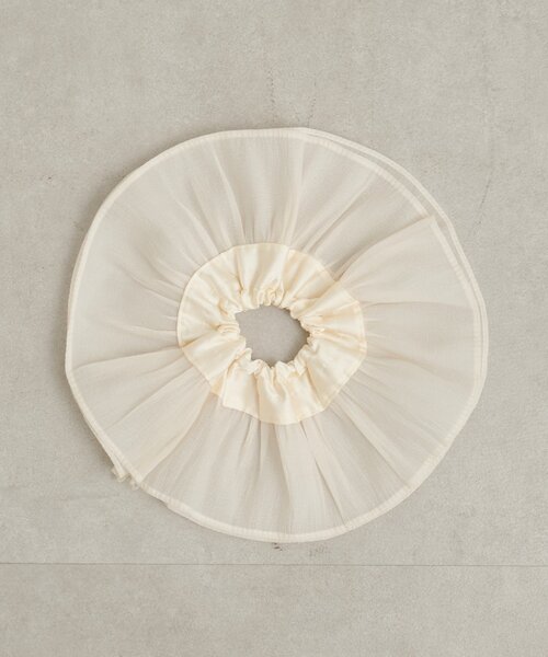 Omekashi（オメカシ）の「2トーンシュシュ（シュシュ・レディース・ブラック/オフホワイト・ONE SIZE）」の5枚目の写真