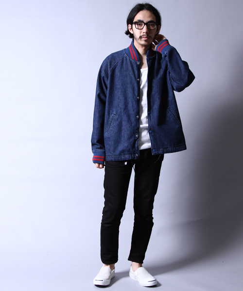 【セール】STARTER×AMERICAN RAG CIE　別注デニムスタジャン STARTER BLACK LABEL（スターターブラックレーベル）の「STARTER