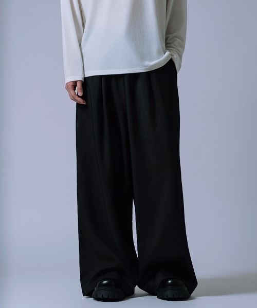 improves(インプローブス)の「【Unisex】リラックス イージーパンツ(スラックス・メンズ・ブラック/チャコール/ベージュ/ブラウン・MEDIUM/LARGE)」の12枚目の写真