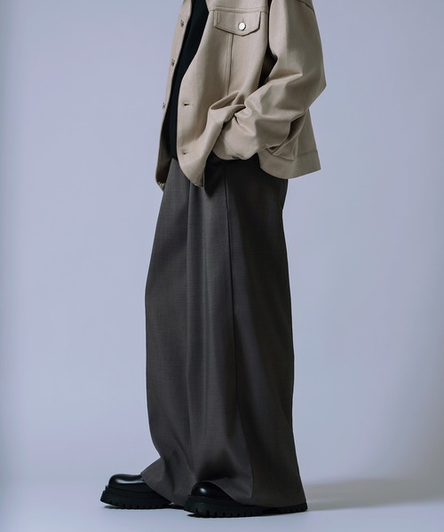 improves(インプローブス)の「【Unisex】リラックス イージーパンツ(スラックス・メンズ・ブラック/チャコール/ベージュ/ブラウン・MEDIUM/LARGE)」の20枚目の写真