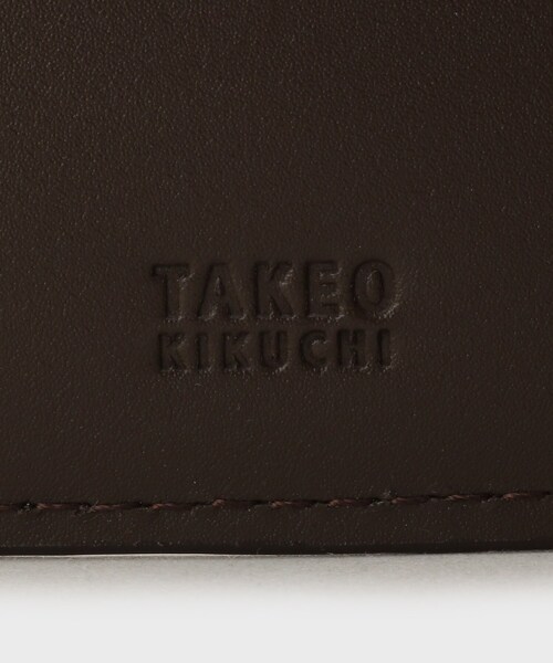 TAKEO KIKUCHI(タケオキクチ)の「【リップルグレイン】フォールドエッジ財布(財布・メンズ・ブルー系その他/ダークブラウン/ブラック・00)」の10枚目の写真