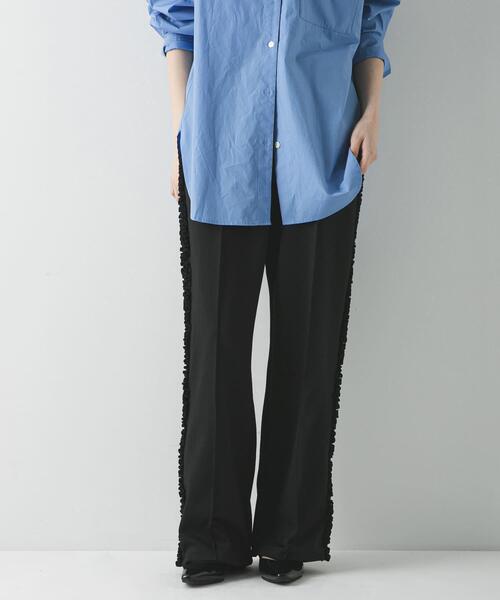 crinkle crinkle crinkle（クリンクルクリンクルクリンクル）の「『別注』crinkle crinkle crinkle×URBAN RESEARCH　FRILL TRACK PANTS（その他パンツ・レディース・ブラック・FREE）」の5枚目の写真