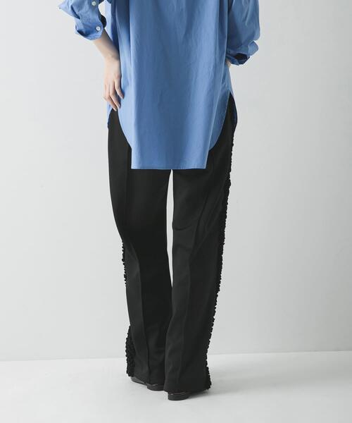 crinkle crinkle crinkle（クリンクルクリンクルクリンクル）の「『別注』crinkle crinkle crinkle×URBAN RESEARCH　FRILL TRACK PANTS（その他パンツ・レディース・ブラック・FREE）」の6枚目の写真